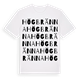 Högbränna ordlek t-shirt