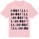 Pink Cotton t-shirt med Högfällan ordlek t-shirt