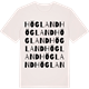 Vintage White t-shirt med Högland ordlek t-shirt