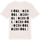 Vintage White t-shirt med Högliden ordlek t-shirt