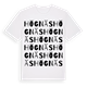 White t-shirt med Högnäs ordlek t-shirt