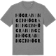 Mid Heather Gray t-shirt med Högraningen ordlek t-shirt