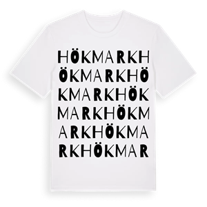 Hökmark ordlek t-shirt – ekologisk bomull t-shirt från Pinshirt