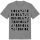 Mid Heather Gray t-shirt med Holktjärn ordlek t-shirt