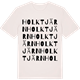 Vintage White t-shirt med Holktjärn ordlek t-shirt