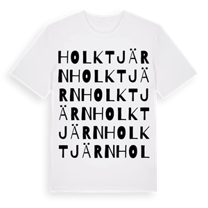 Holktjärn ordlek t-shirt – ekologisk bomull t-shirt från Pinshirt