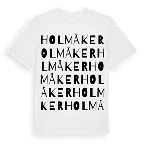 Holmåker ordlek t-shirt – ekologisk bomull t-shirt från Pinshirt