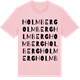 Pink Cotton t-shirt med Holmberg ordlek t-shirt