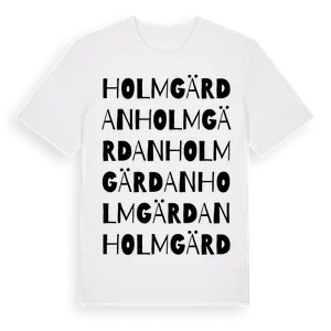 Holmgärdan ordlek t-shirt – ekologisk bomull t-shirt från Pinshirt