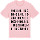 Pink Cotton t-shirt med Holmliden ordlek t-shirt
