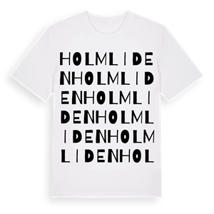 Holmliden ordlek t-shirt – ekologisk bomull t-shirt från Pinshirt