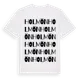 White t-shirt med Holmön ordlek t-shirt