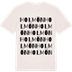 Vintage White t-shirt med Holmön ordlek t-shirt