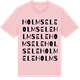 Pink Cotton t-shirt med Holmsele ordlek t-shirt