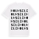 White t-shirt med Holmsele ordlek t-shirt