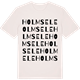 Vintage White t-shirt med Holmsele ordlek t-shirt
