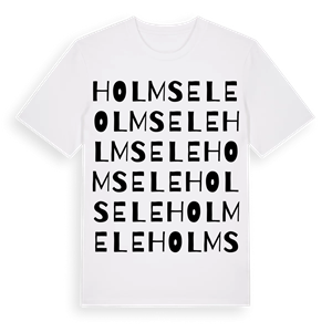 Holmsele ordlek t-shirt – ekologisk bomull t-shirt från Pinshirt