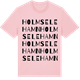Pink Cotton t-shirt med Holmsele hamn ordlek t-shirt