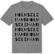 Mid Heather Gray t-shirt med Holmsele hamn ordlek t-shirt