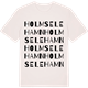 Vintage White t-shirt med Holmsele hamn ordlek t-shirt