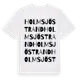 White t-shirt med Holmsjöstrand ordlek t-shirt