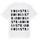 White t-shirt med Holmstrand ordlek t-shirt