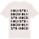 Vintage White t-shirt med Holmstranden ordlek t-shirt