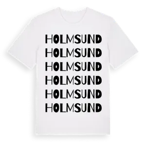 Holmsund ordlek t-shirt – ekologisk bomull t-shirt från Pinshirt