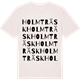 Vintage White t-shirt med Holmträsk ordlek t-shirt