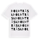Holmträsk ordlek t-shirt