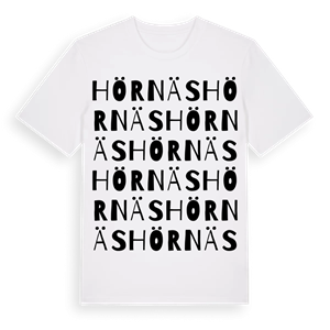 Hörnäs ordlek t-shirt – ekologisk bomull t-shirt från Pinshirt