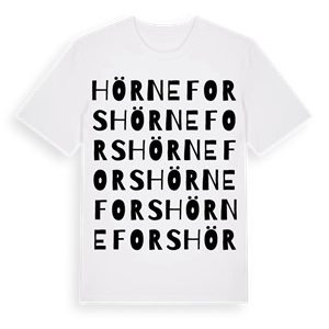 Hörnefors ordlek t-shirt – ekologisk bomull t-shirt från Pinshirt