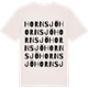 Vintage White t-shirt med Hornsjö ordlek t-shirt