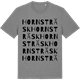 Mid Heather Gray t-shirt med Hornsträsk ordlek t-shirt