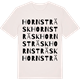 Vintage White t-shirt med Hornsträsk ordlek t-shirt