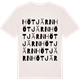 Vintage White t-shirt med Hötjärn ordlek t-shirt