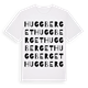 White t-shirt med Huggberget ordlek t-shirt