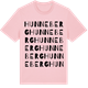 Pink Cotton t-shirt med Hunneberg ordlek t-shirt
