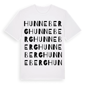 Hunneberg ordlek t-shirt – ekologisk bomull t-shirt från Pinshirt