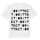 White t-shirt med Idvattnet ordlek t-shirt