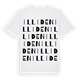White t-shirt med Illiden ordlek t-shirt