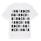 White t-shirt med Ingården ordlek t-shirt