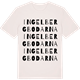 Vintage White t-shirt med Ingelbergbodarna ordlek t-shirt