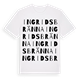 White t-shirt med Ingridsbränna ordlek t-shirt