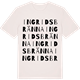 Vintage White t-shirt med Ingridsbränna ordlek t-shirt
