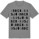 Mid Heather Gray t-shirt med Inner-Busjö ordlek t-shirt