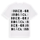 White t-shirt med Inner-Grundbäck ordlek t-shirt