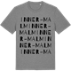 Mid Heather Gray t-shirt med Inner-Malm ordlek t-shirt