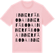 Pink Cotton t-shirt med Innerfäboda ordlek t-shirt
