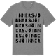 Mid Heather Gray t-shirt med Innersjö ordlek t-shirt